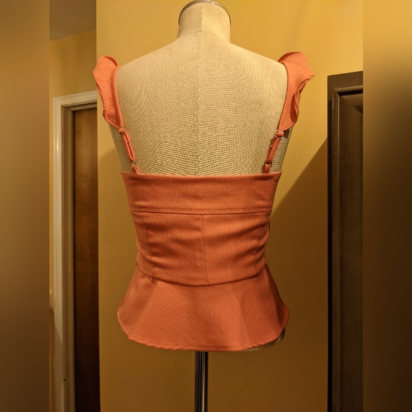 XS bcbg maxazria Salmon color corset top - Picture 6 of 10